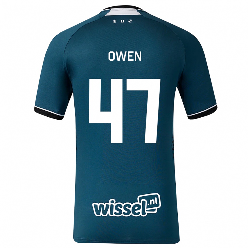 נשים Emmanuel Owen #47 אפור כהה לבן הרחק ג'רזי 2026/27 חולצה קצרה