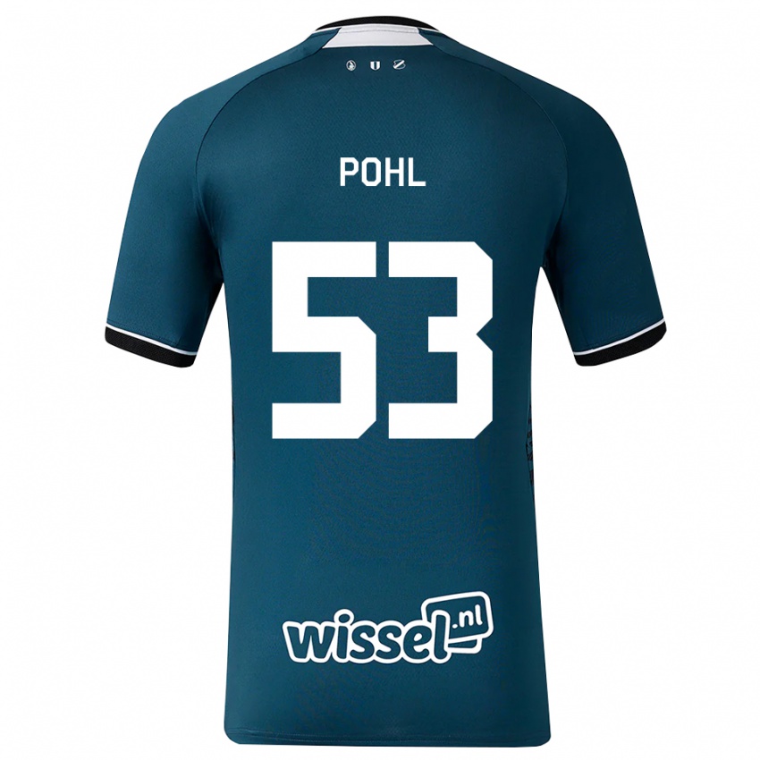 נשים Ferdinand Pohl #53 אפור כהה לבן הרחק ג'רזי 2026/27 חולצה קצרה