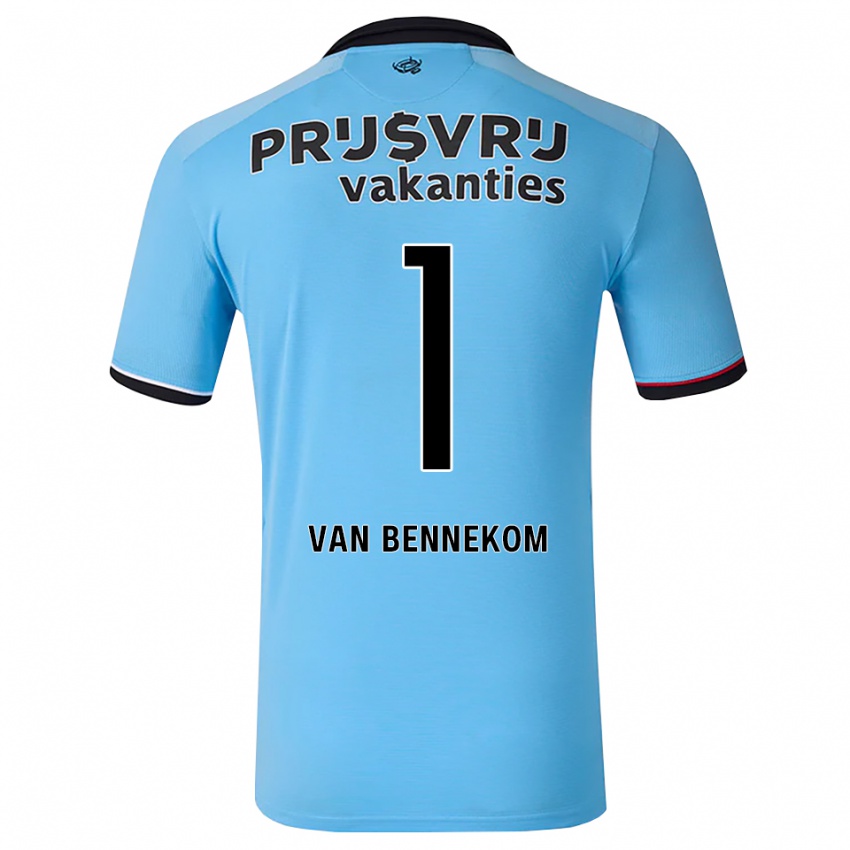 נשים Duron Van Bennekom #1 כחול שמיים עמוק שחור אדום הרחק ג'רזי 2026/27 חולצה קצרה