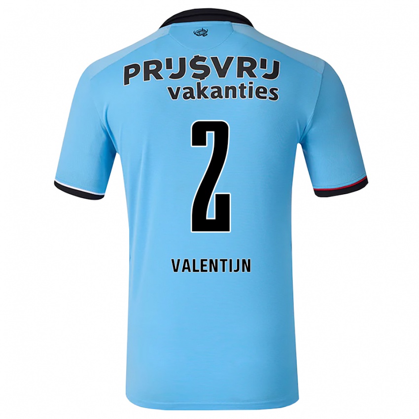 נשים Jurvain Valentijn #2 כחול שמיים עמוק שחור אדום הרחק ג'רזי 2026/27 חולצה קצרה
