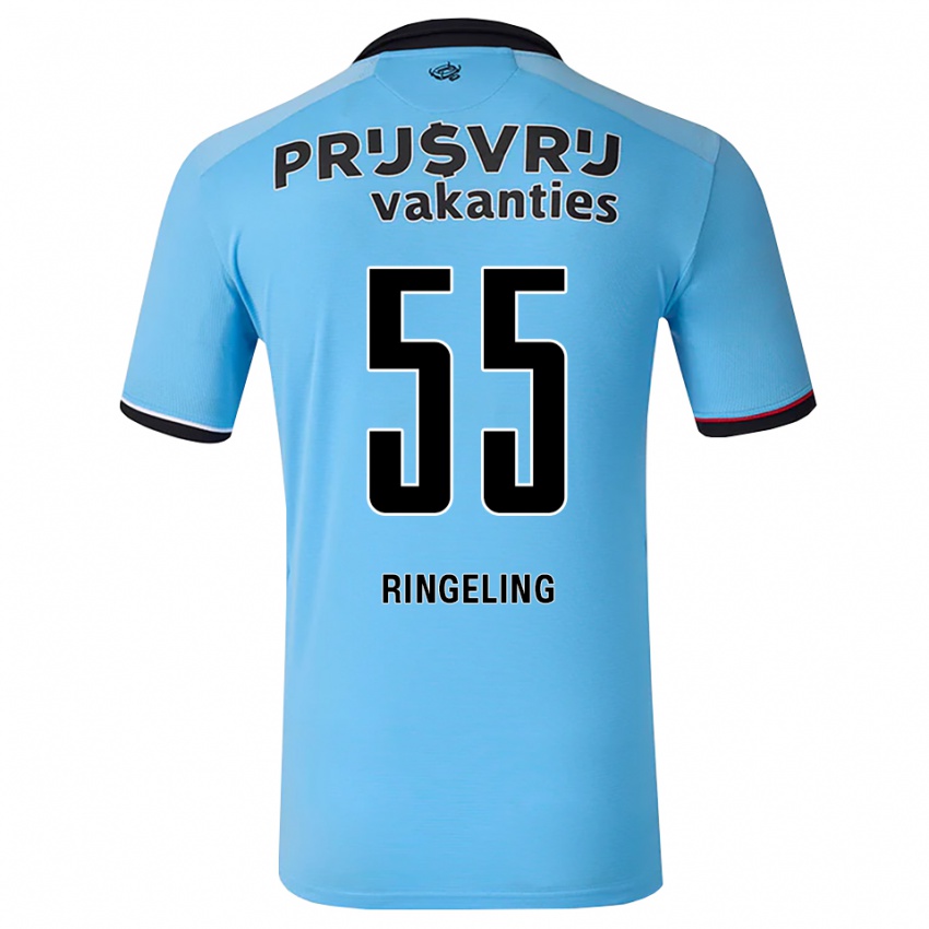 נשים Sam Ringeling #55 כחול שמיים עמוק שחור אדום הרחק ג'רזי 2026/27 חולצה קצרה