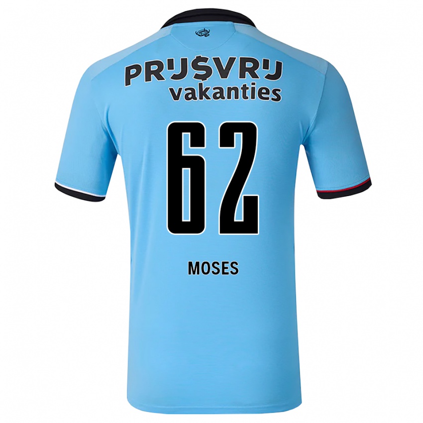 נשים Troy Moses #62 כחול שמיים עמוק שחור אדום הרחק ג'רזי 2026/27 חולצה קצרה