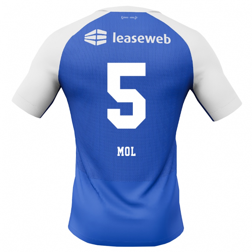 נשים Camie Mol #5 כחול דודוד אדום לבן הרחק ג'רזי 2026/27 חולצה קצרה