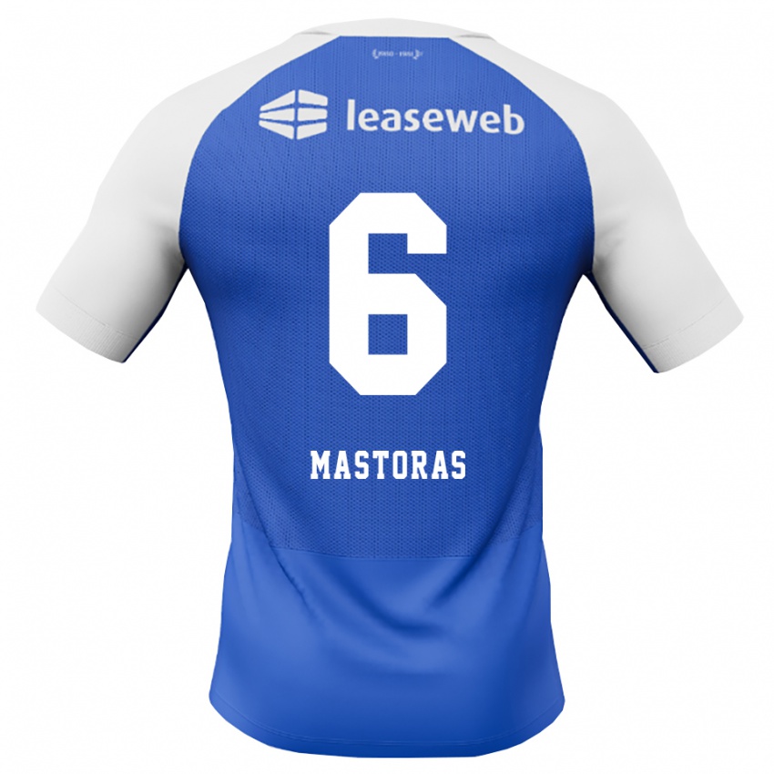 נשים Enoch Mastoras #6 כחול דודוד אדום לבן הרחק ג'רזי 2026/27 חולצה קצרה