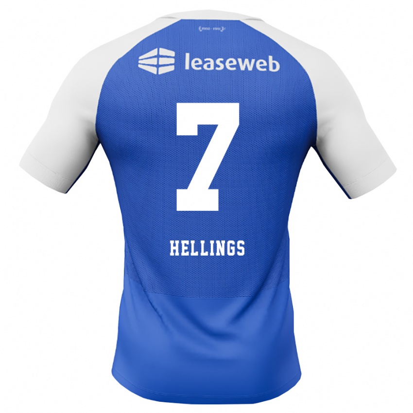 נשים Chavarello Hellings #7 כחול דודוד אדום לבן הרחק ג'רזי 2026/27 חולצה קצרה