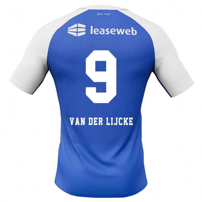 נשים Donny Van Der Lijcke #9 כחול דודוד אדום לבן הרחק ג'רזי 2026/27 חולצה קצרה