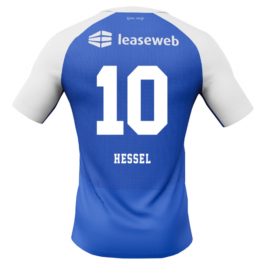 נשים Hessel De Wit #10 כחול דודוד אדום לבן הרחק ג'רזי 2026/27 חולצה קצרה