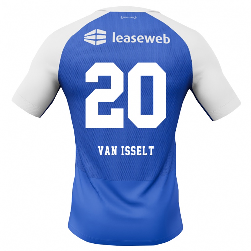נשים Taecke Van Dam Van Isselt #20 כחול דודוד אדום לבן הרחק ג'רזי 2026/27 חולצה קצרה