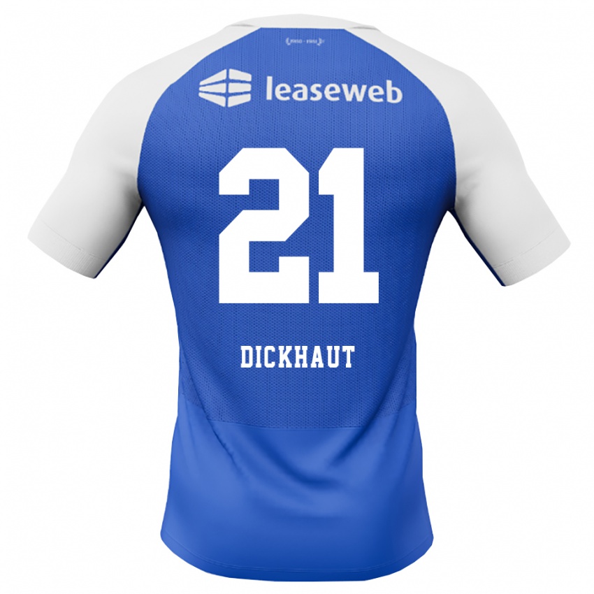 נשים Damian Dickhaut #21 כחול דודוד אדום לבן הרחק ג'רזי 2026/27 חולצה קצרה