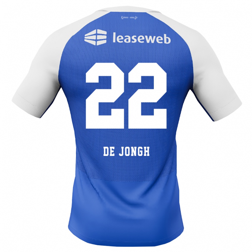 נשים Iain De Jongh #22 כחול דודוד אדום לבן הרחק ג'רזי 2026/27 חולצה קצרה