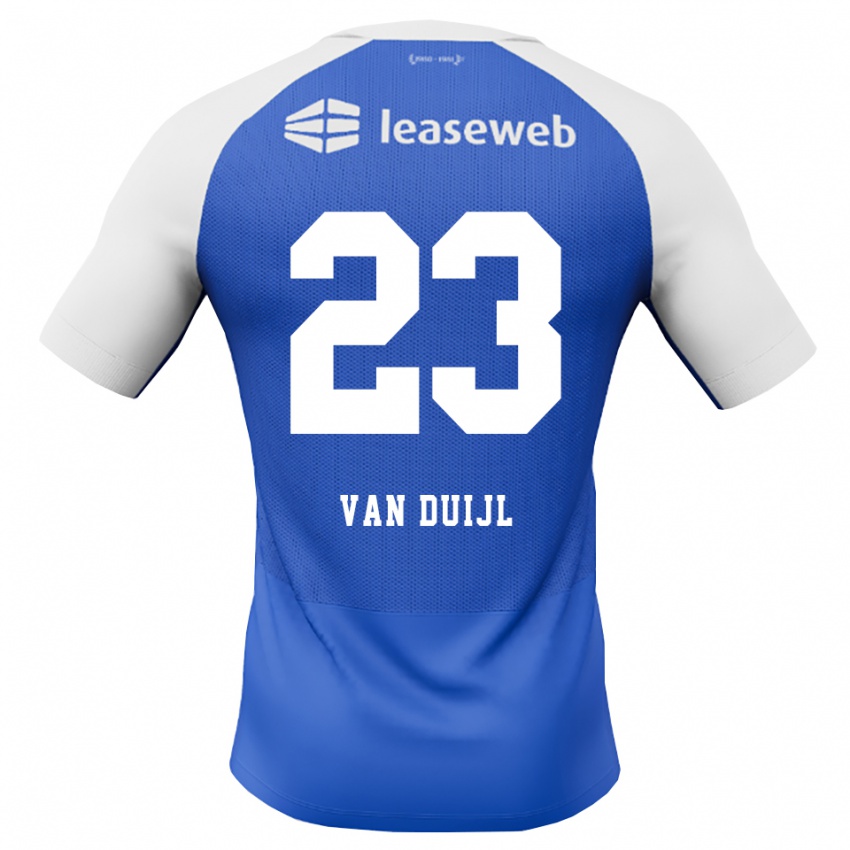 נשים Billy Van Duijl #23 כחול דודוד אדום לבן הרחק ג'רזי 2026/27 חולצה קצרה