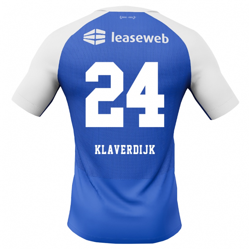 נשים Dex Klaverdijk #24 כחול דודוד אדום לבן הרחק ג'רזי 2026/27 חולצה קצרה