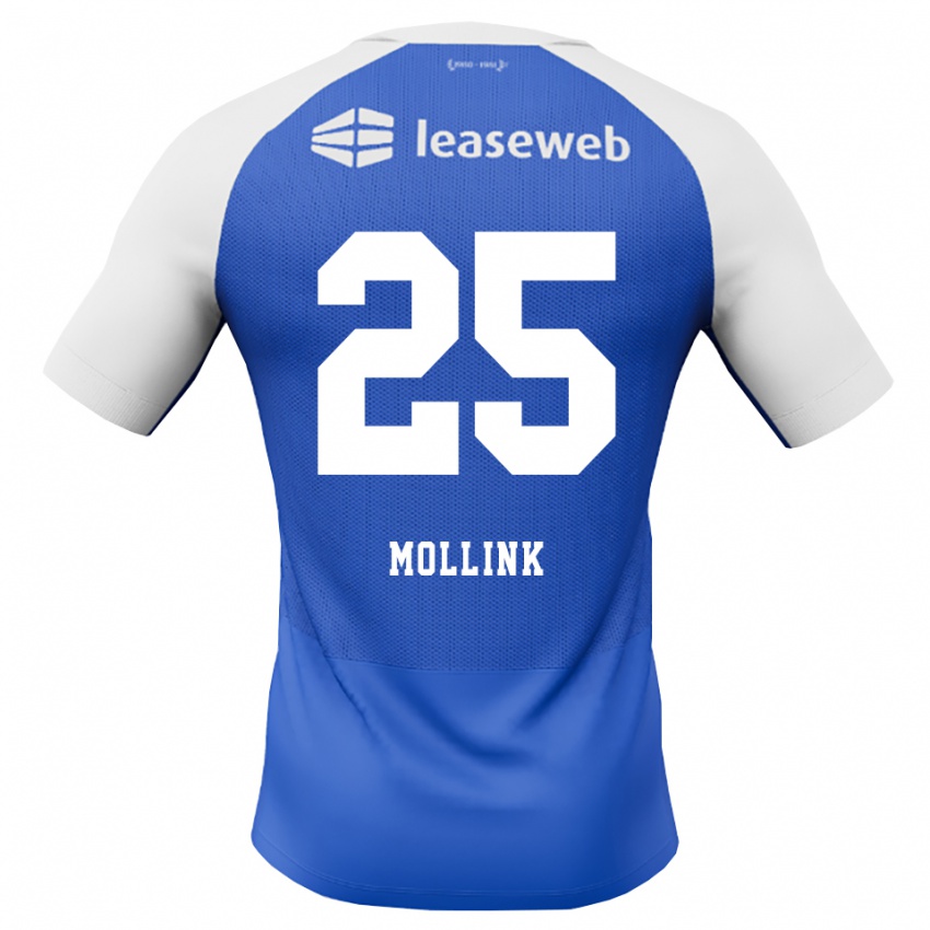 נשים Yaël Mollink #25 כחול דודוד אדום לבן הרחק ג'רזי 2026/27 חולצה קצרה