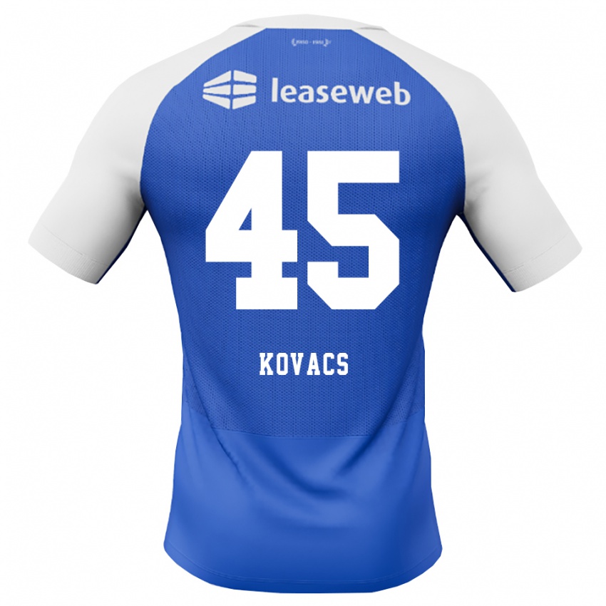 נשים Bendegúz Kovács #45 כחול דודוד אדום לבן הרחק ג'רזי 2026/27 חולצה קצרה