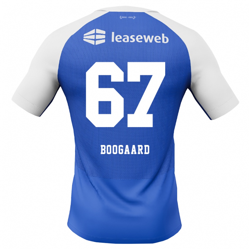 נשים Kasper Boogaard #67 כחול דודוד אדום לבן הרחק ג'רזי 2026/27 חולצה קצרה