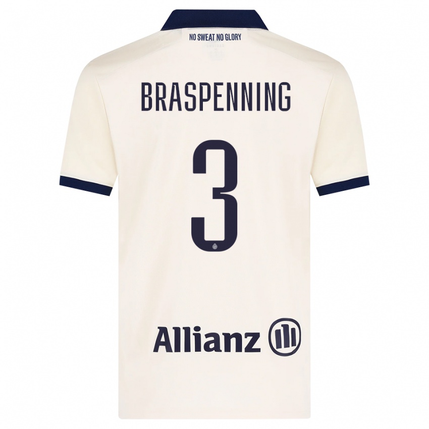 נשים Daan Braspenning #3 בז' שחור הרחק ג'רזי 2026/27 חולצה קצרה