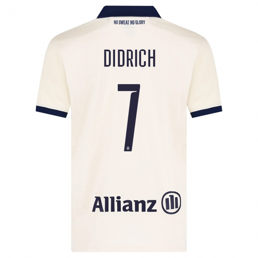 נשים Brian Didrich #7 בז' שחור הרחק ג'רזי 2026/27 חולצה קצרה