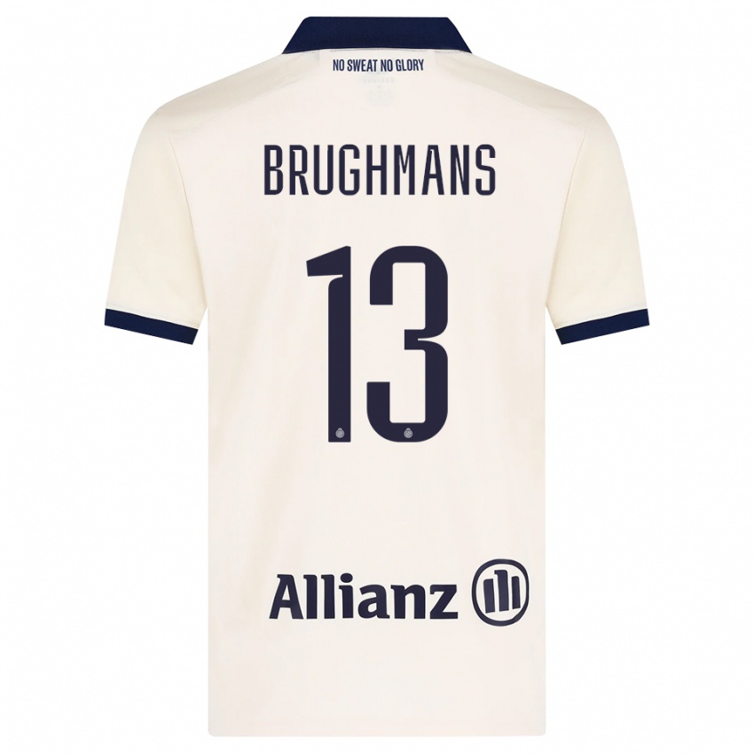 נשים Beau Brughmans #13 בז' שחור הרחק ג'רזי 2026/27 חולצה קצרה
