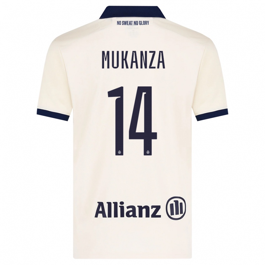נשים Blessing Mukanza #14 בז' שחור הרחק ג'רזי 2026/27 חולצה קצרה