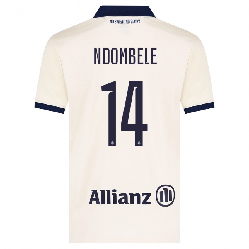 נשים Don Ndombele #14 בז' שחור הרחק ג'רזי 2026/27 חולצה קצרה