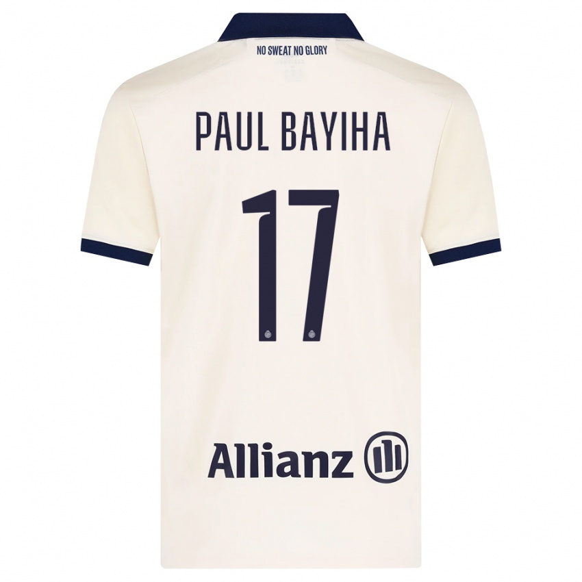 נשים Jean Paul Bayiha #17 בז' שחור הרחק ג'רזי 2026/27 חולצה קצרה