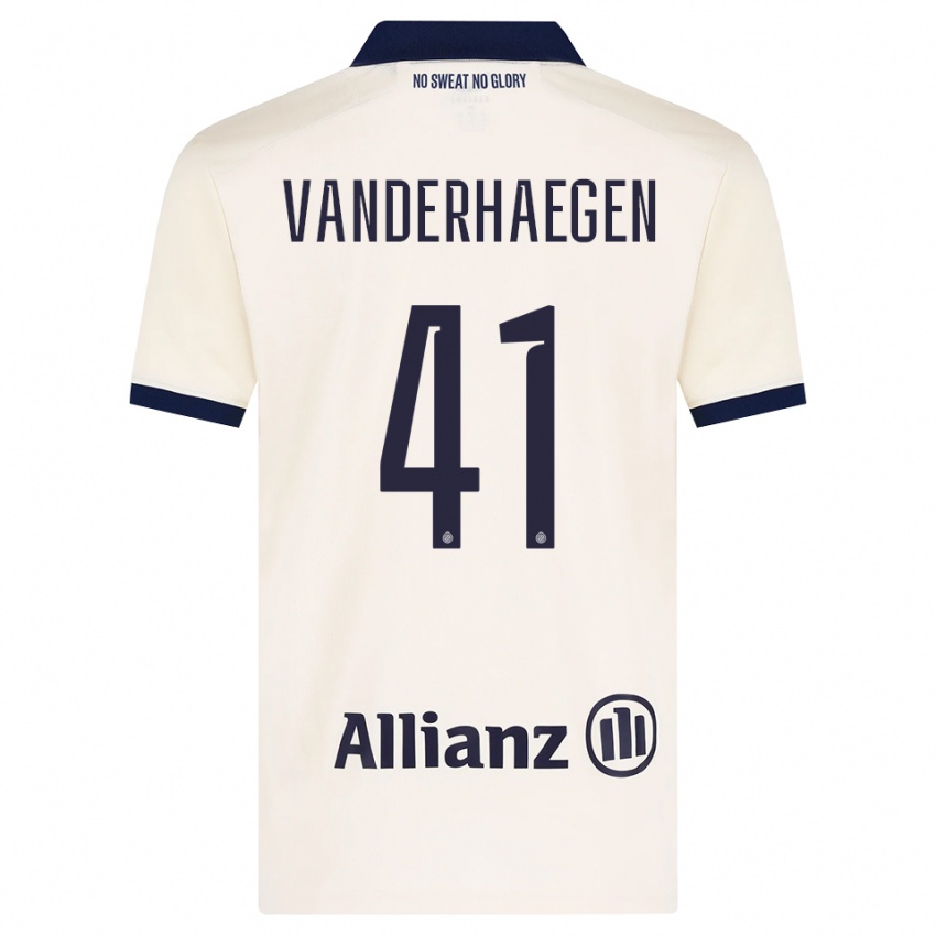 נשים Lotte Vanderhaegen #41 בז' שחור הרחק ג'רזי 2026/27 חולצה קצרה