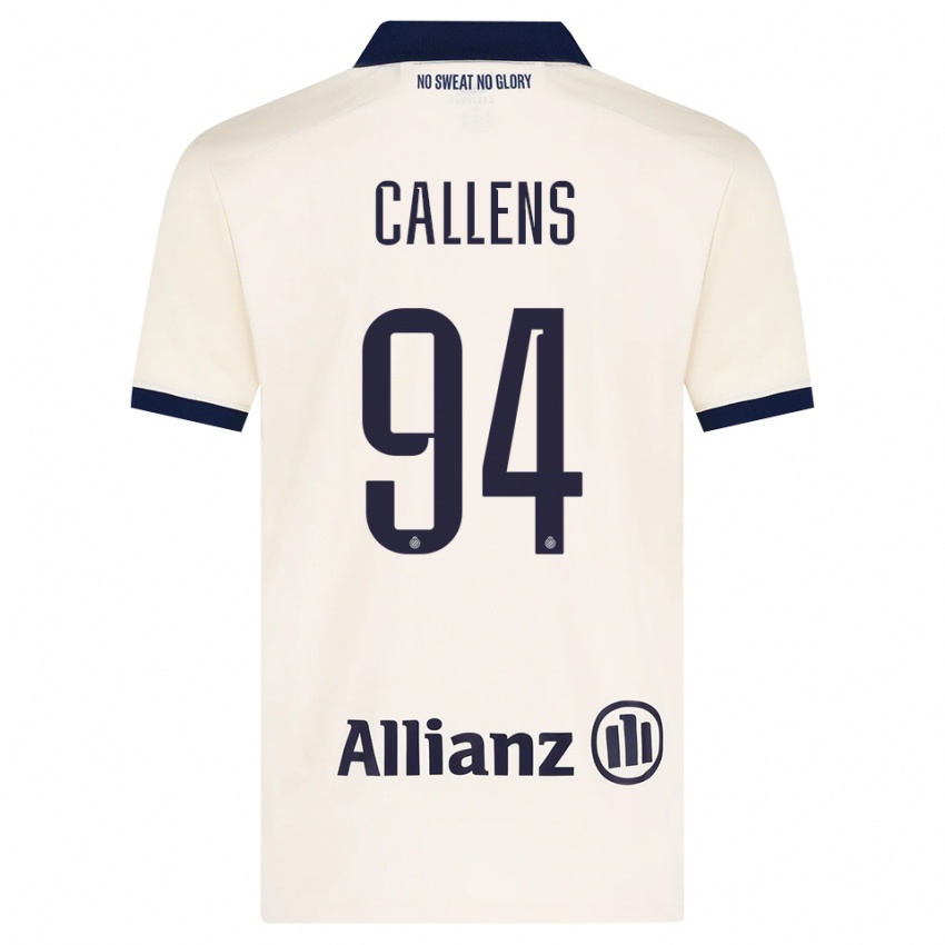 נשים Emiel Callens #94 בז' שחור הרחק ג'רזי 2026/27 חולצה קצרה