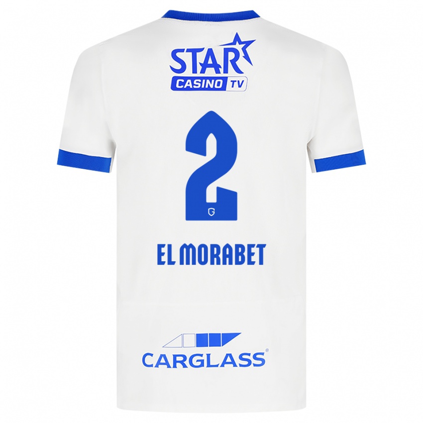 נשים Sami El Morabet #2 לבן כחול הרחק ג'רזי 2026/27 חולצה קצרה