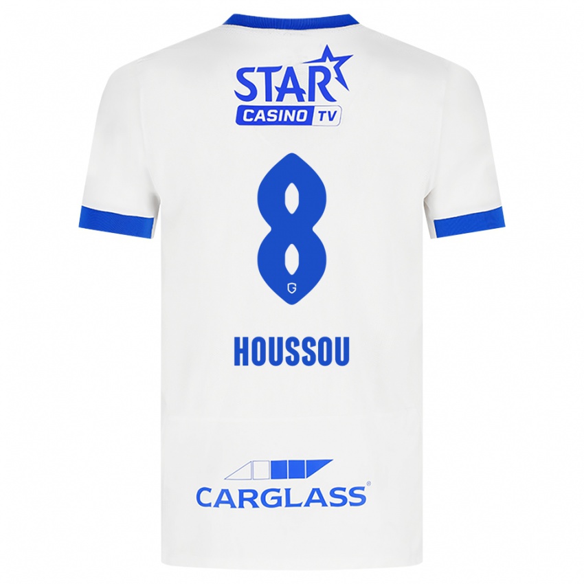 נשים Josué Houssou #8 לבן כחול הרחק ג'רזי 2026/27 חולצה קצרה