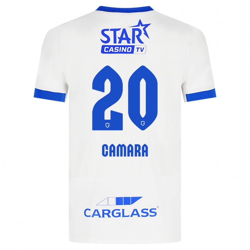 נשים Ali Camara #20 לבן כחול הרחק ג'רזי 2026/27 חולצה קצרה
