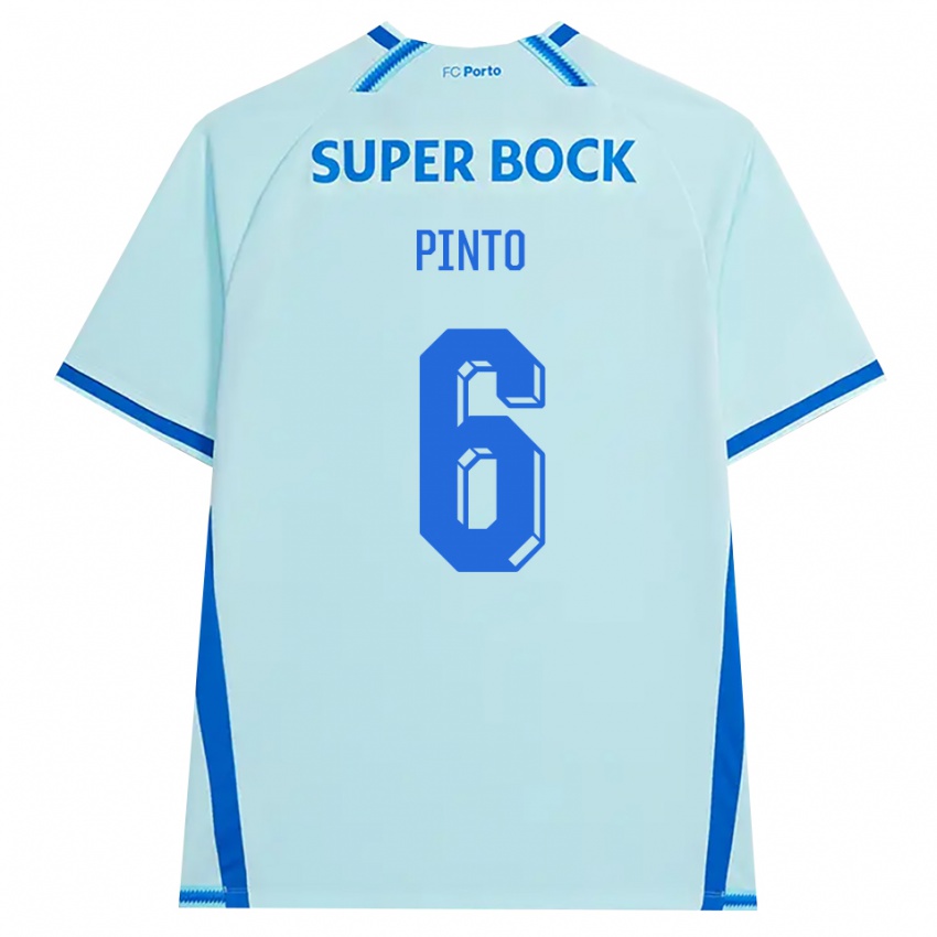 נשים Gonçalo Pinto #6 ציאן בהיר כחול ג'רזי קיט שלישי 2026/27 חולצה קצרה