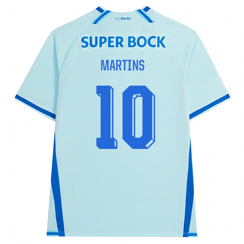 נשים Eduardo Martins #10 ציאן בהיר כחול ג'רזי קיט שלישי 2026/27 חולצה קצרה