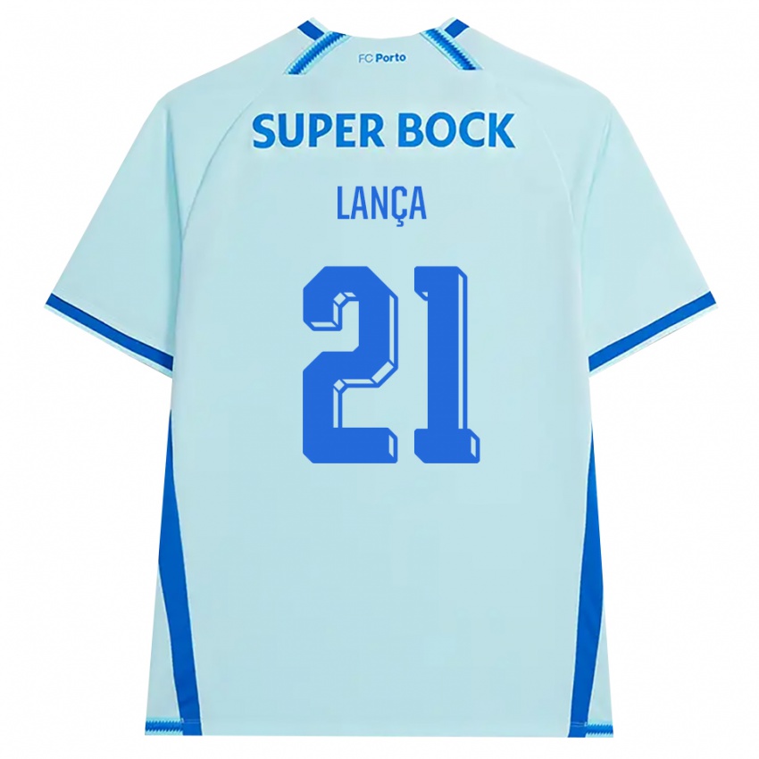 נשים Gabriel Lança #21 ציאן בהיר כחול ג'רזי קיט שלישי 2026/27 חולצה קצרה