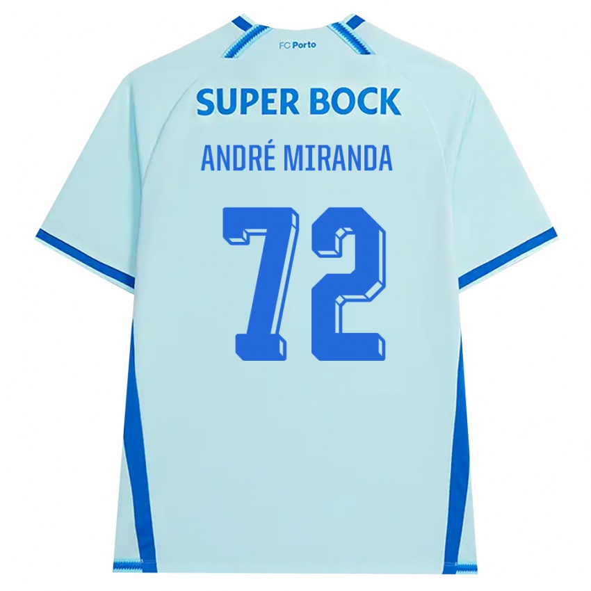 נשים André Miranda #72 ציאן בהיר כחול ג'רזי קיט שלישי 2026/27 חולצה קצרה