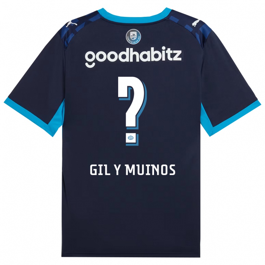 נשים Yaël Gil Y Muiños #0 כחול דודוד כחול רויאל ג'רזי קיט שלישי 2026/27 חולצה קצרה