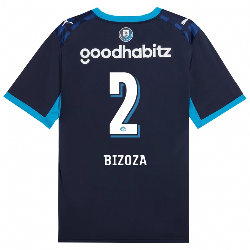נשים Kevin Bizoza #2 כחול דודוד כחול רויאל ג'רזי קיט שלישי 2026/27 חולצה קצרה