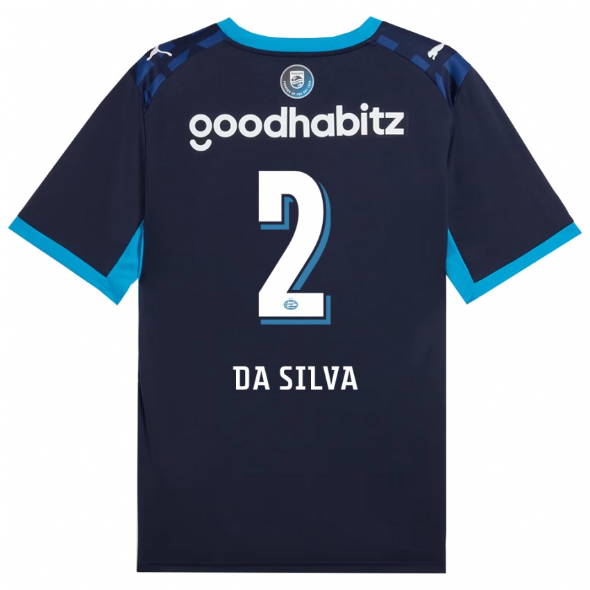 נשים Aston Da Silva #2 כחול דודוד כחול רויאל ג'רזי קיט שלישי 2026/27 חולצה קצרה