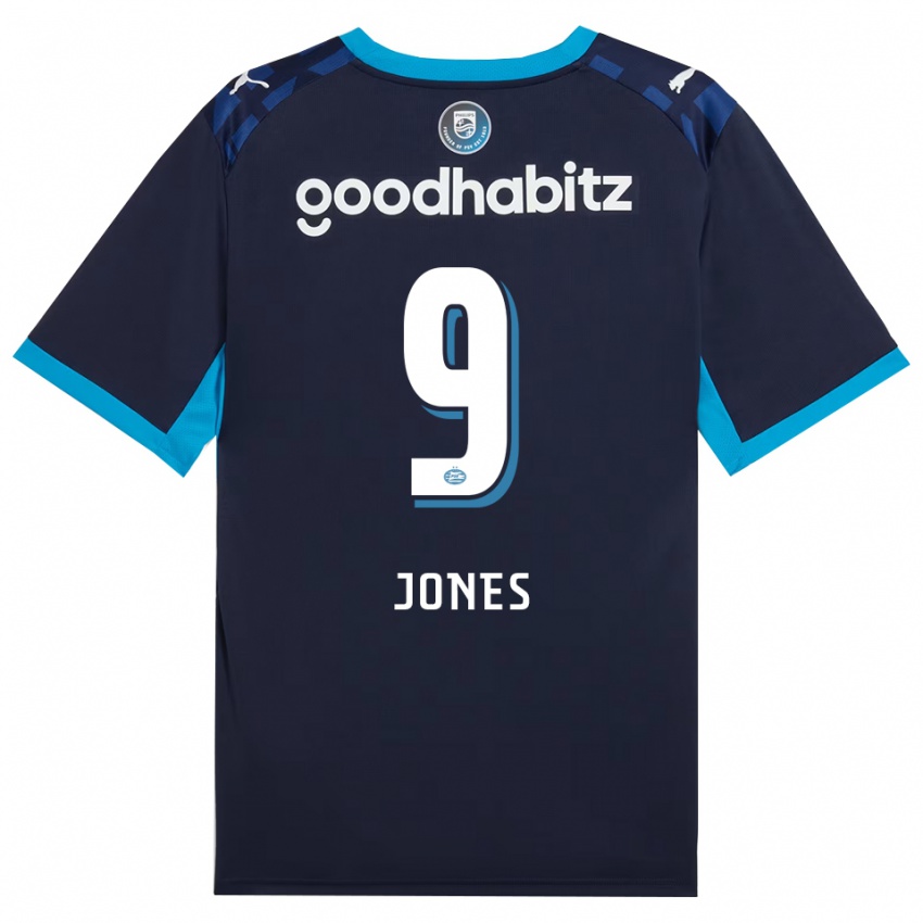 נשים Austyn Jones #9 כחול דודוד כחול רויאל ג'רזי קיט שלישי 2026/27 חולצה קצרה