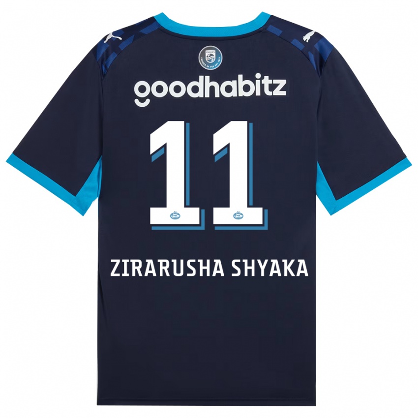 נשים David Zirarusha Shyaka #11 כחול דודוד כחול רויאל ג'רזי קיט שלישי 2026/27 חולצה קצרה
