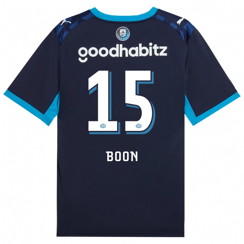 נשים Rens Boon #15 כחול דודוד כחול רויאל ג'רזי קיט שלישי 2026/27 חולצה קצרה