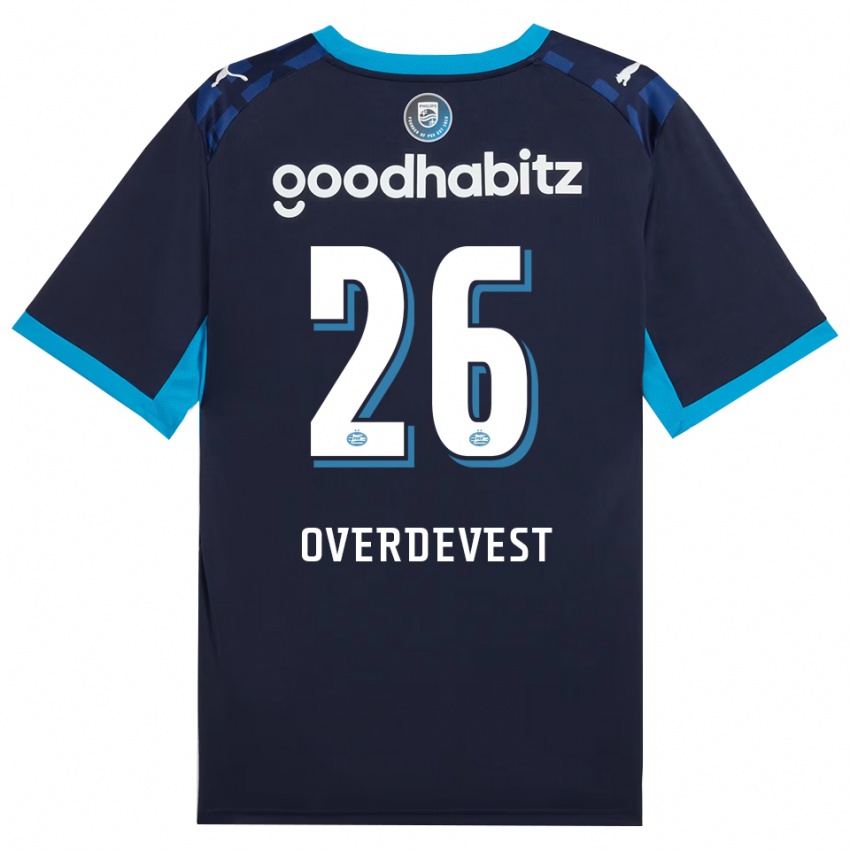 נשים Marco Overdevest #26 כחול דודוד כחול רויאל ג'רזי קיט שלישי 2026/27 חולצה קצרה