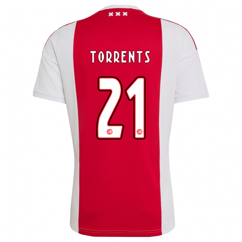 נשים Jofre Torrents #21 אדום לבן צהוב ג'רזי ביתית 2026/27 חולצה קצרה