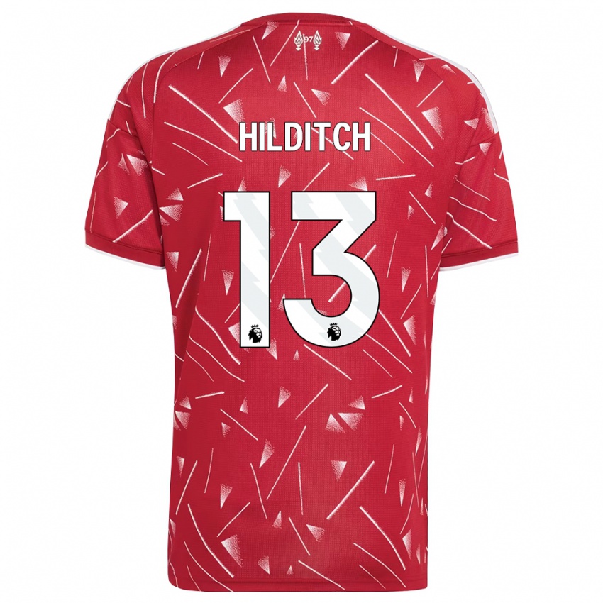ילדים James Hilditch #13 לבן אדום ג'רזי ביתית 2026/27 חולצה קצרה