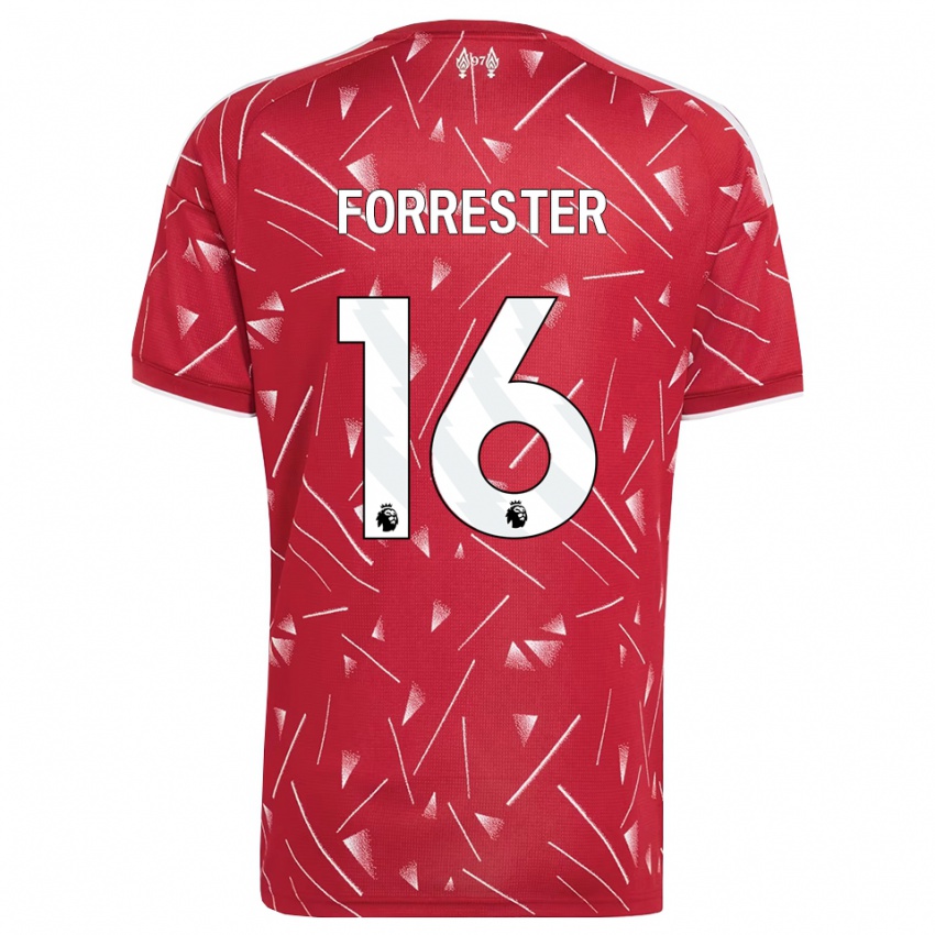 ילדים Lamore Forrester #16 לבן אדום ג'רזי ביתית 2026/27 חולצה קצרה