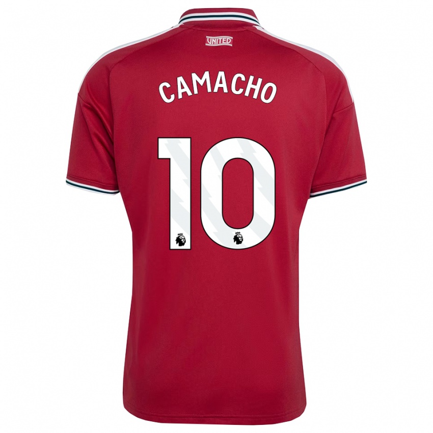 ילדים Jaume Camacho #10 אדום צהוב לבן ג'רזי ביתית 2026/27 חולצה קצרה