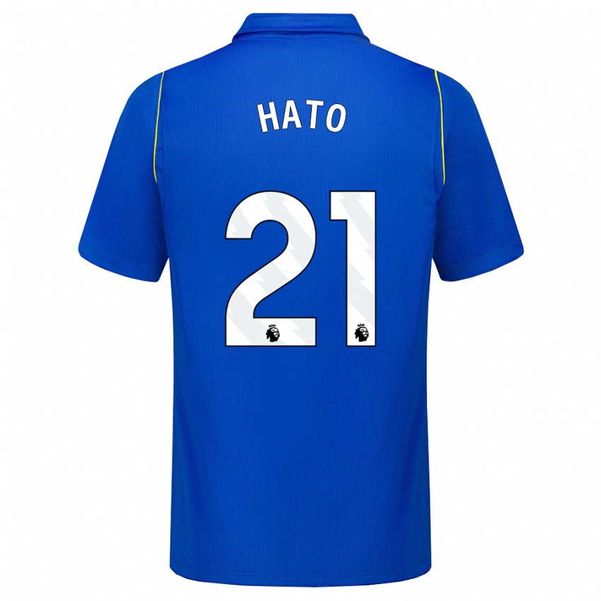 ילדים Jorrel Hato #21 כחול צהוב ג'רזי ביתית 2026/27 חולצה קצרה