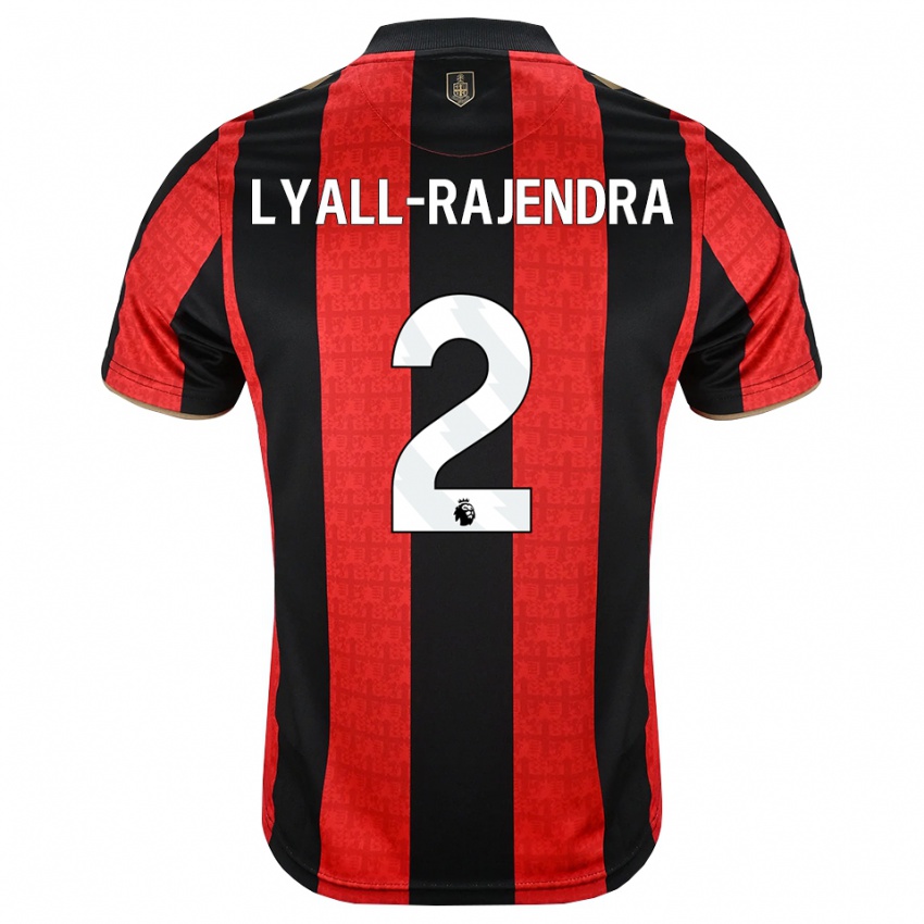 ילדים Max Lyall-Rajendra #2 זהב אדום שחור ג'רזי ביתית 2026/27 חולצה קצרה