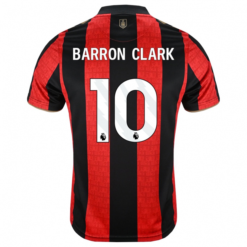 ילדים Molly Barron-Clark #10 זהב אדום שחור ג'רזי ביתית 2026/27 חולצה קצרה