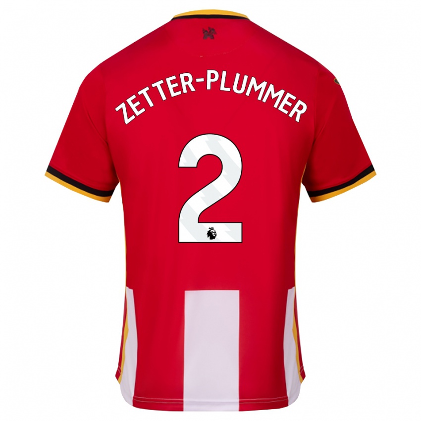 ילדים Josh Zetter-Plummer #2 צהוב שחור אדום ג'רזי ביתית 2026/27 חולצה קצרה