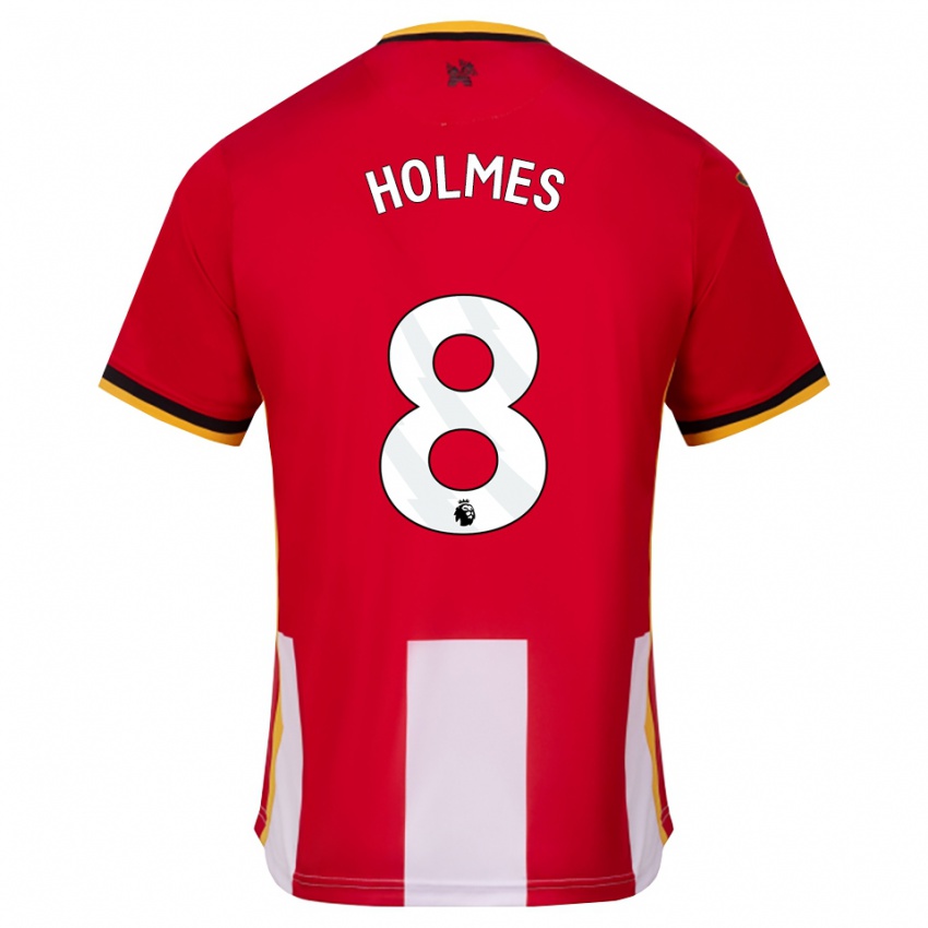 ילדים Mollie Holmes #8 צהוב שחור אדום ג'רזי ביתית 2026/27 חולצה קצרה